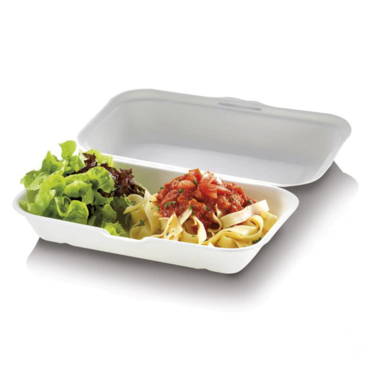 Envases para llevar de pulpa de celulosa biodegradable