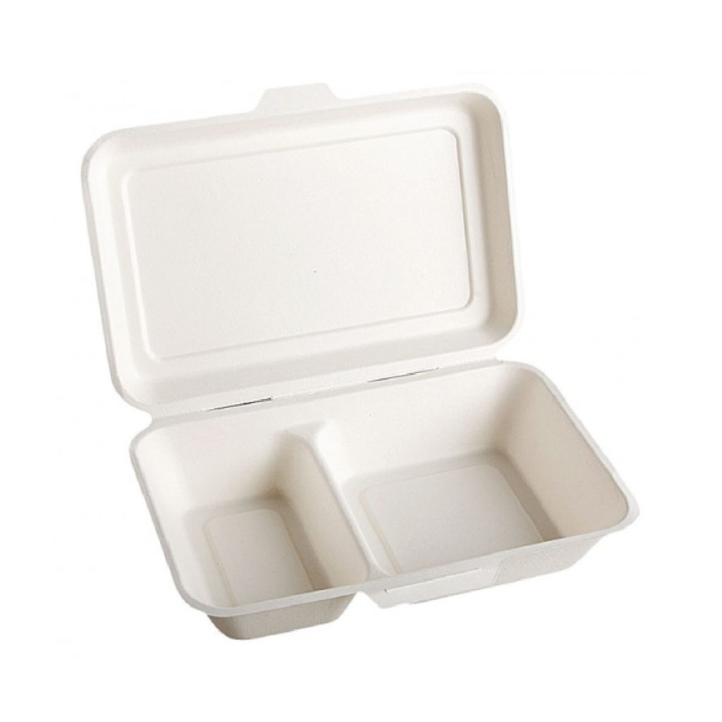 Envases para llevar de pulpa de celulosa biodegradable