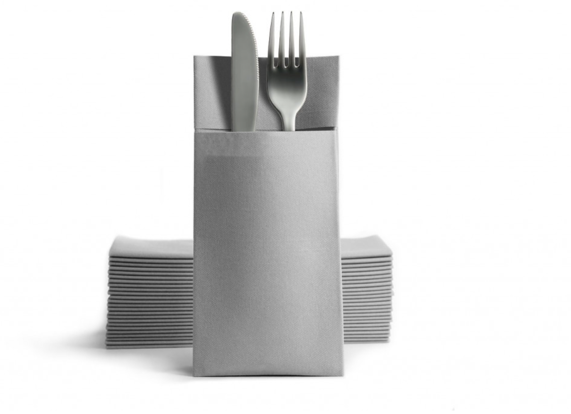 Tovagliolo con Tasca Portaposate in Airlaid – Eleganza e Praticità per la Tavola
