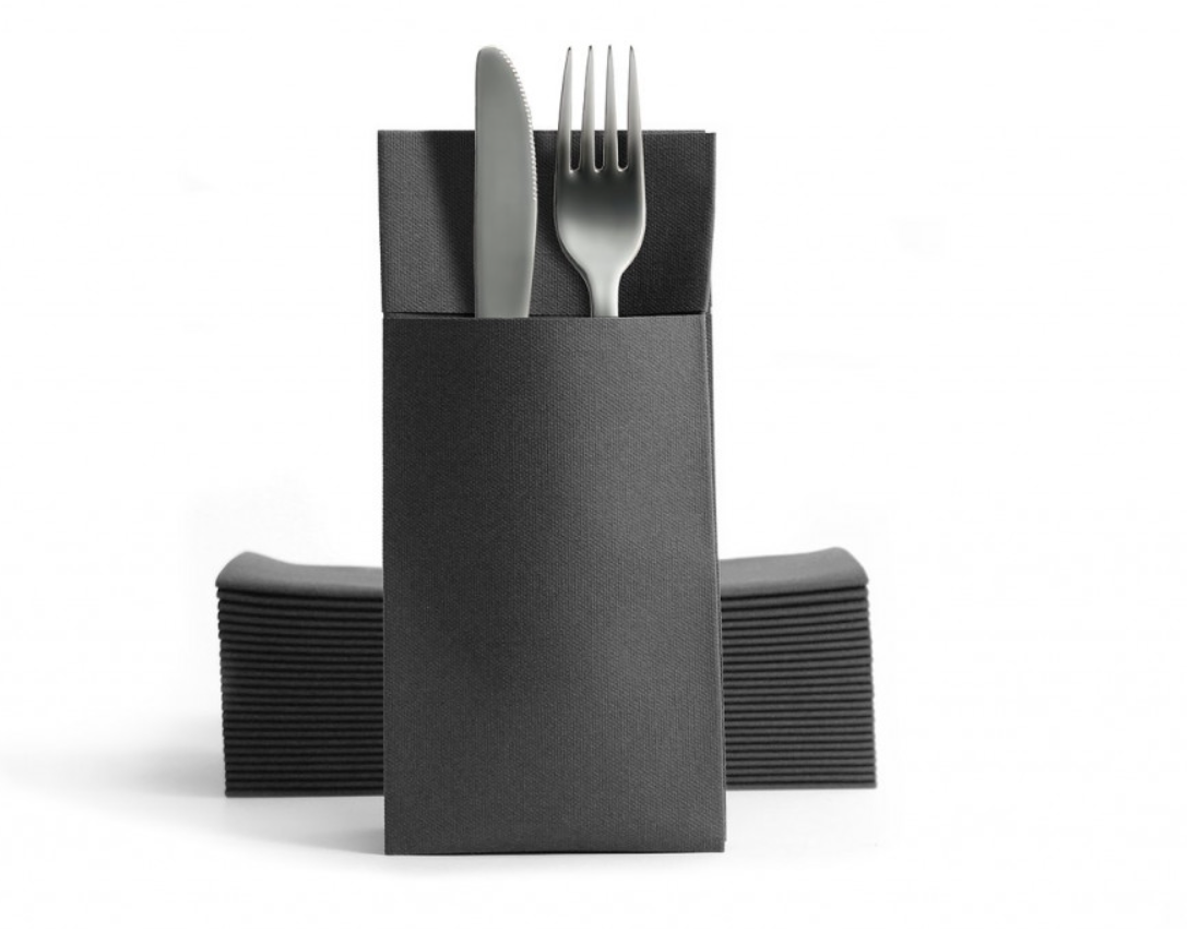 Tovagliolo con Tasca Portaposate in Airlaid – Eleganza e Praticità per la Tavola