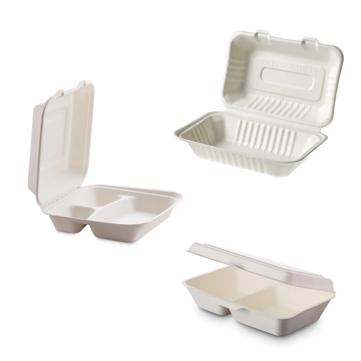 Envases para llevar de pulpa de celulosa biodegradable