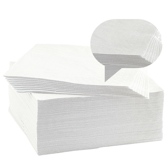Servilletas de celulosa pura de doble capa 38x38 cm