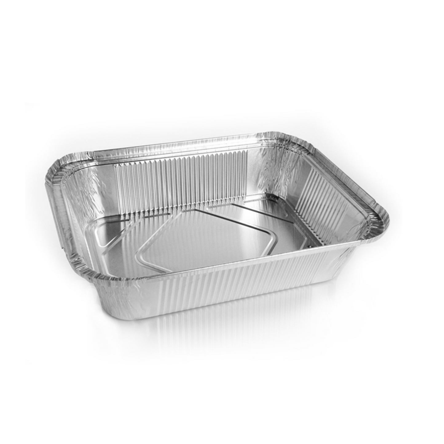 Contenedores de aluminio con bordes + tapa en cartón aluminio - Comodidad y conservación para uso alimentario