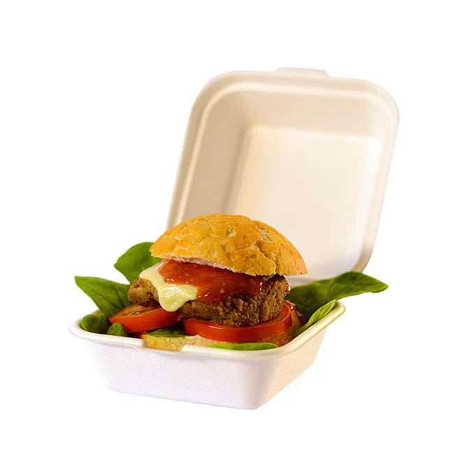 Envases para llevar de pulpa de celulosa biodegradable