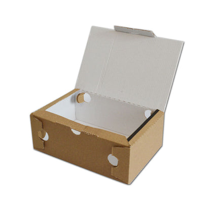 Scatole per asporto alimenti e friggitoria in cartoncino avana