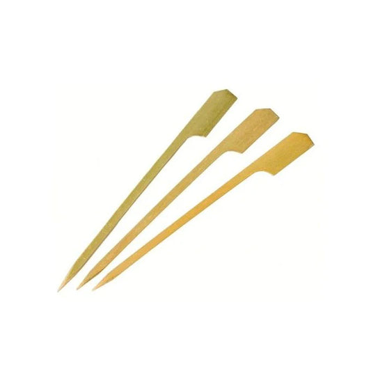 Spiedini con Remo in Legno di Bamboo – Eleganza Naturale per Finger Food e Street Food