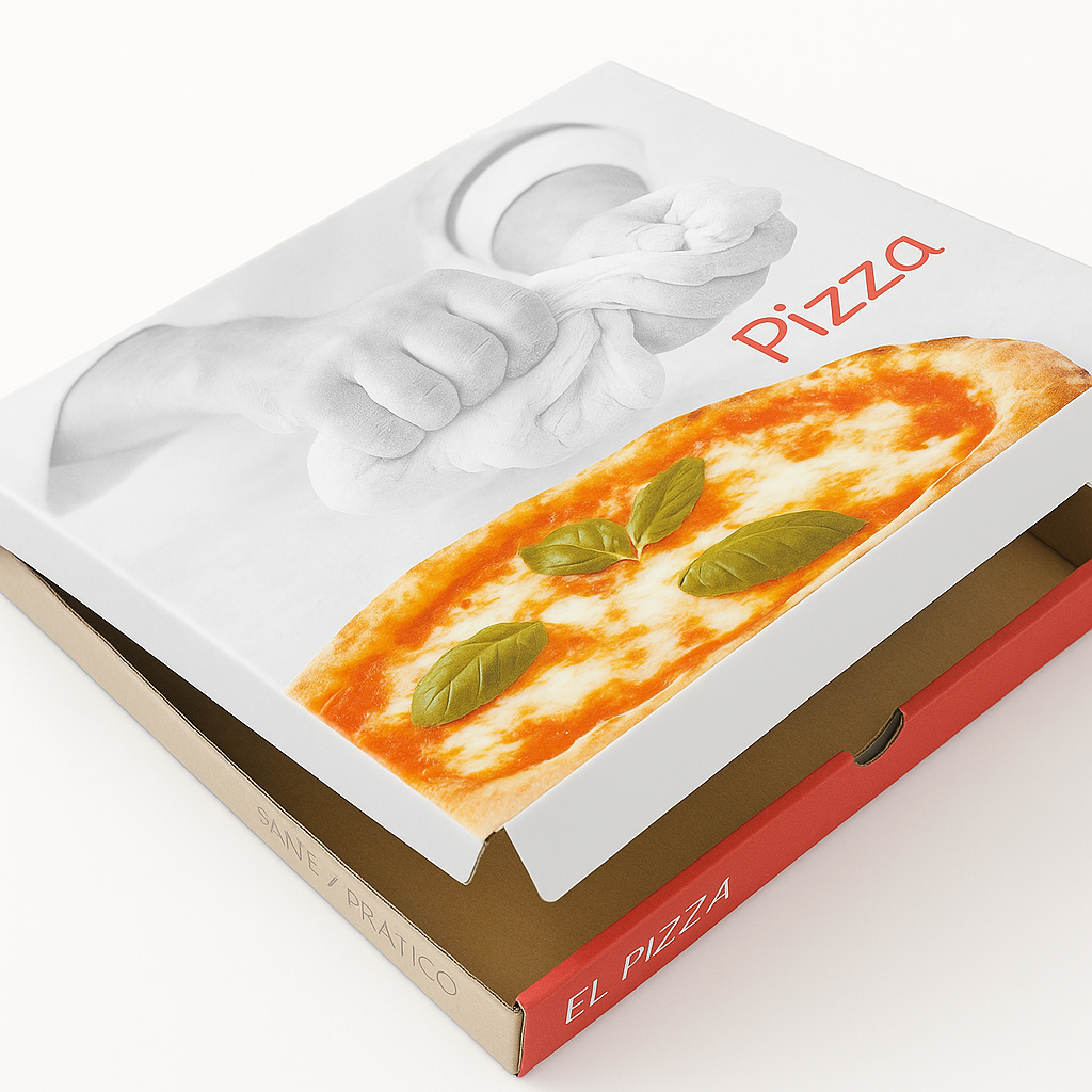 Scatole Pizza con Stampa Fantasia – Modello Americano