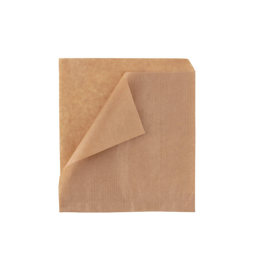 Sacchetti in carta kraft antigrasso avana Kebab 19x19cm - 1000 pezzi