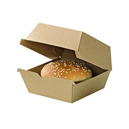 Contenitori Porta Hamburger in Carta Kraft Avana – Monouso ed Ecologici