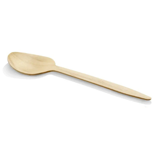 Cucchiai Monouso in Legno di Betulla 16 cm - 1000 pezzi