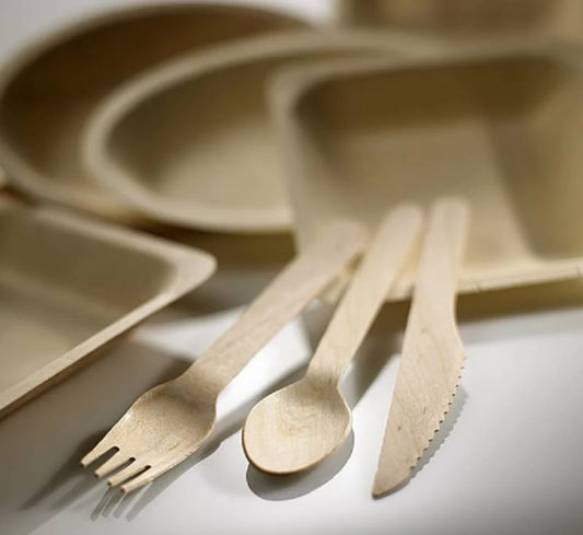 Coltelli Monouso in Legno di Betulla 16 cm - 1000 pezzi