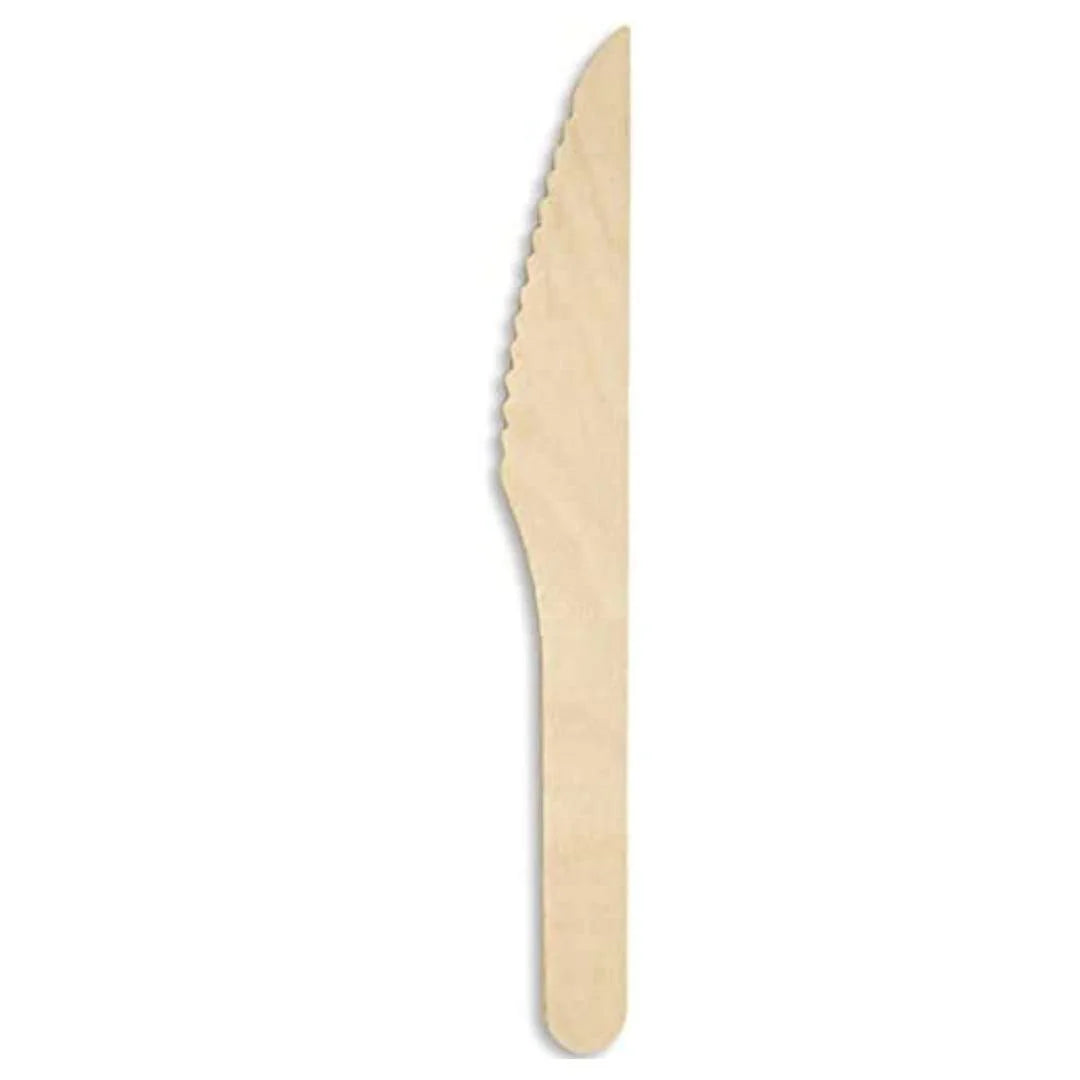 Coltelli Monouso in Legno di Betulla 16 cm - 1000 pezzi