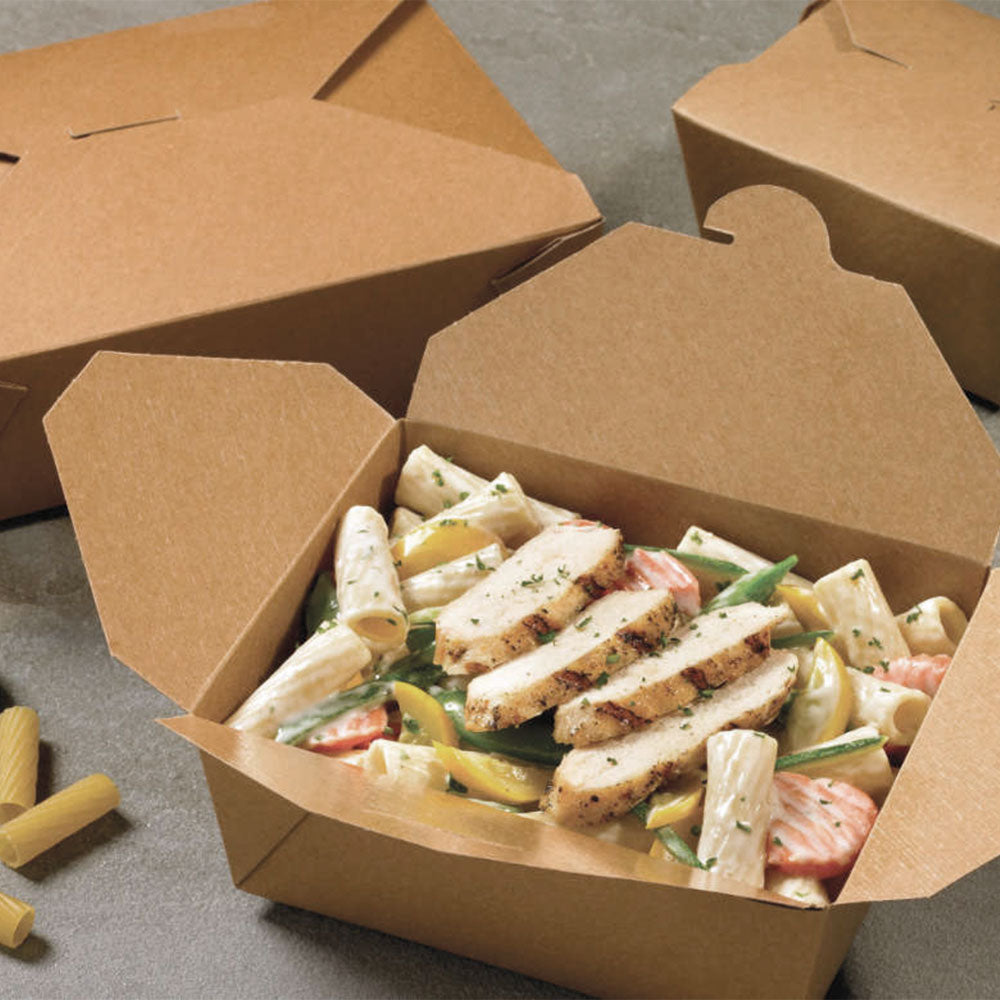 Contenitori Take Away per Alimenti in Carta Kraft Avana – 20x14xH9 cm