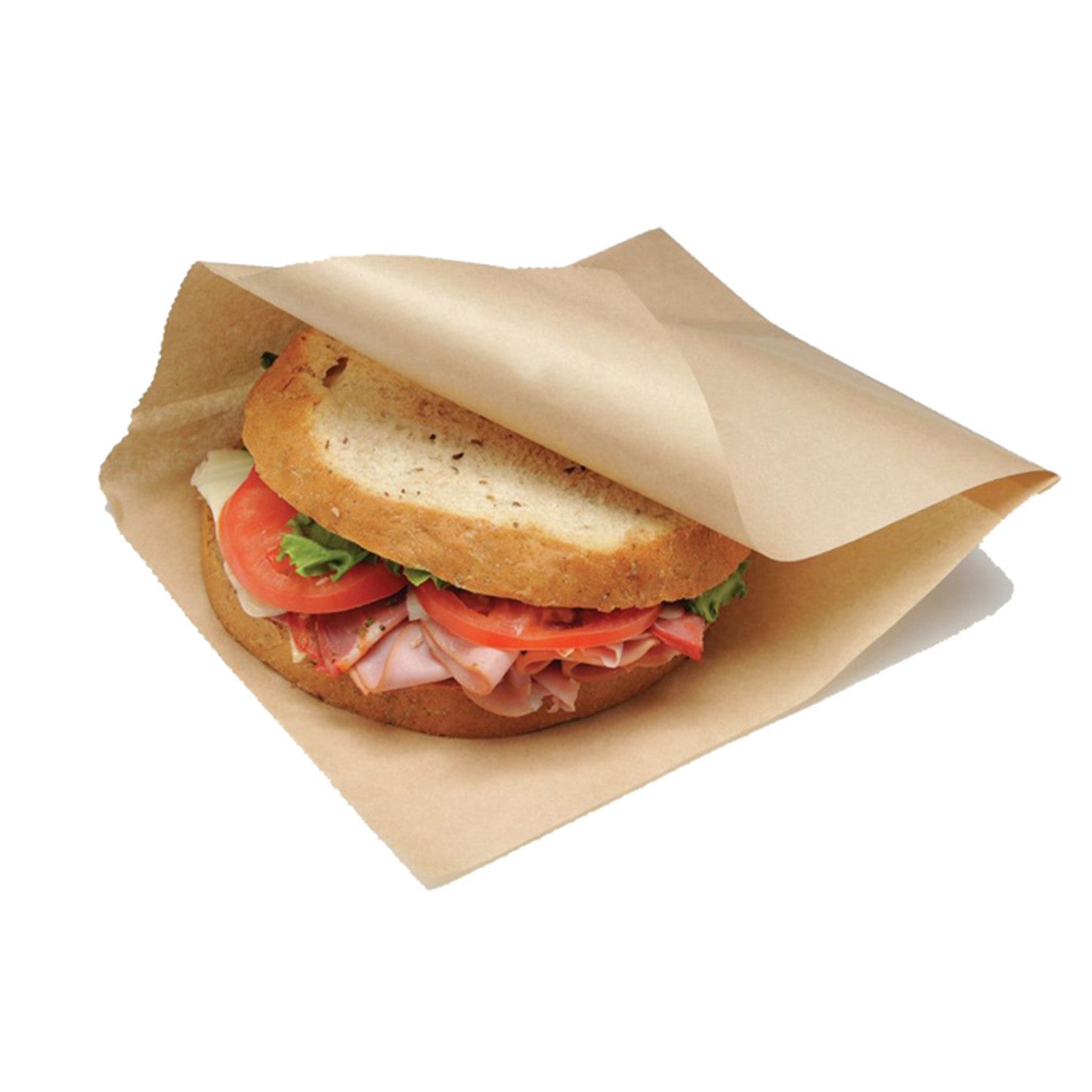 Sacchetti in carta kraft antigrasso avana Kebab 19x19cm - 1000 pezzi